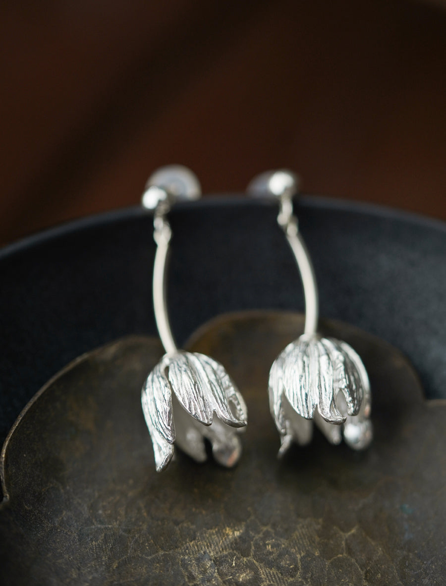 Silver Earrings / Silver Jewel / silver drop earrings