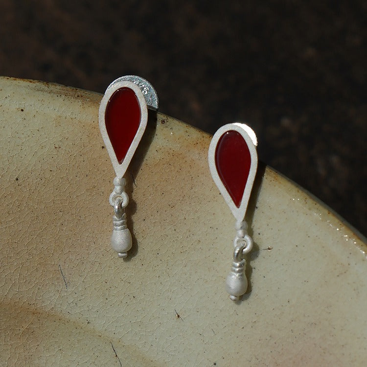 Silver Earrings / Handmade Jewelry / Sterling Silver / Daily Jewel / Crystal Stones/ Gemstones