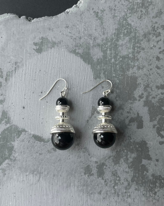 Silver Earrings / Handmade Jewelry / Sterling Silver / Daily Jewel / Crystal Stone / Gemstones